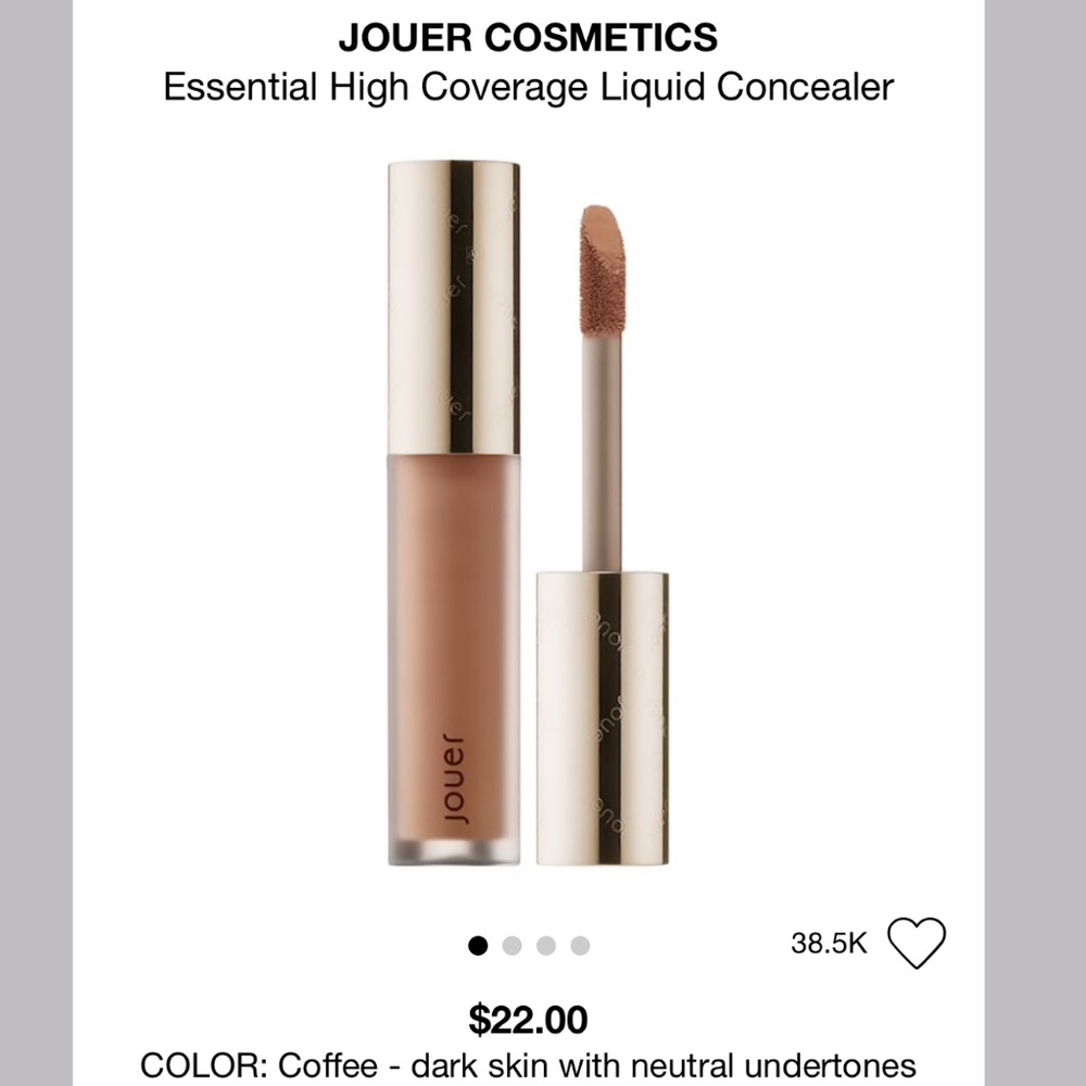 Jouer Cosmetics Concealer in Coffee